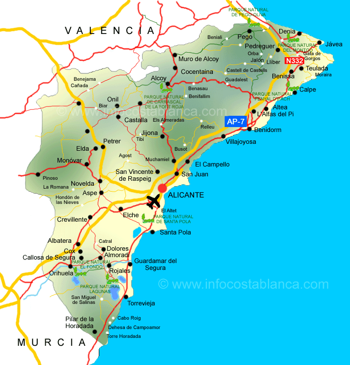 Karta Spanien Benidorm – Karta 2020